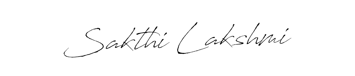 Make a beautiful signature design for name Sakthi Lakshmi. With this signature (Antro_Vectra) style, you can create a handwritten signature for free. Sakthi Lakshmi signature style 6 images and pictures png