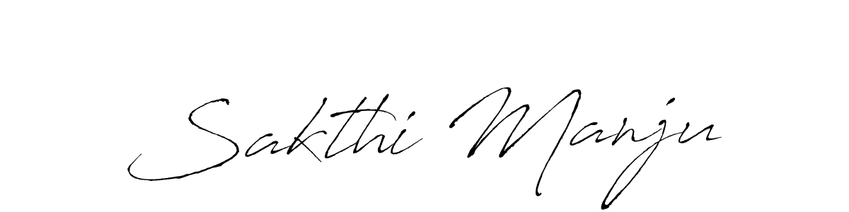 You should practise on your own different ways (Antro_Vectra) to write your name (Sakthi Manju) in signature. don't let someone else do it for you. Sakthi Manju signature style 6 images and pictures png