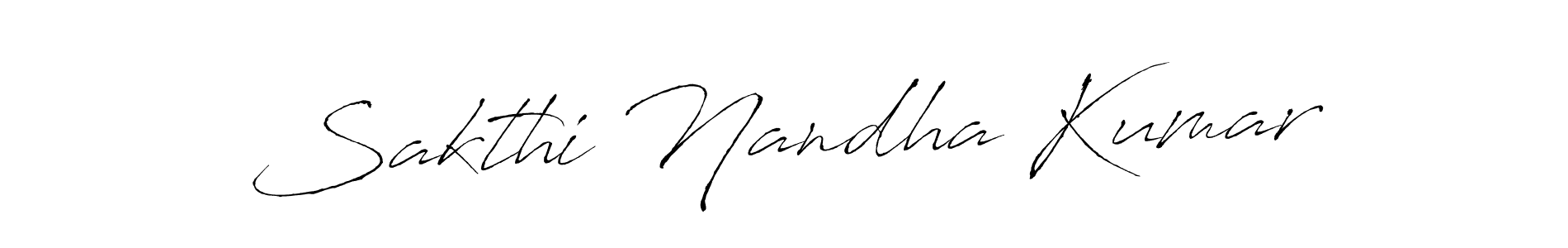 Make a beautiful signature design for name Sakthi Nandha Kumar. Use this online signature maker to create a handwritten signature for free. Sakthi Nandha Kumar signature style 6 images and pictures png