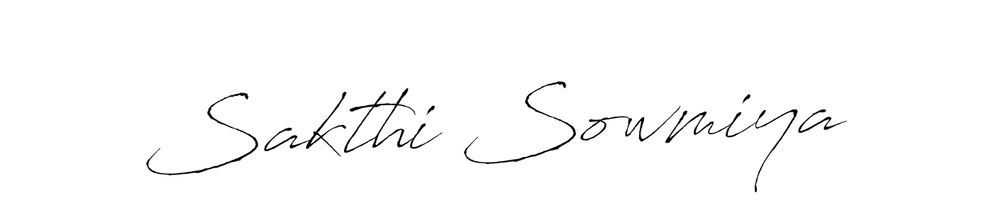 Make a beautiful signature design for name Sakthi Sowmiya. With this signature (Antro_Vectra) style, you can create a handwritten signature for free. Sakthi Sowmiya signature style 6 images and pictures png
