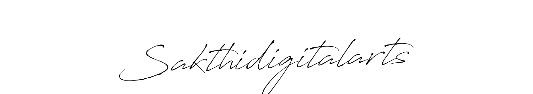 Create a beautiful signature design for name Sakthidigitalarts. With this signature (Antro_Vectra) fonts, you can make a handwritten signature for free. Sakthidigitalarts signature style 6 images and pictures png