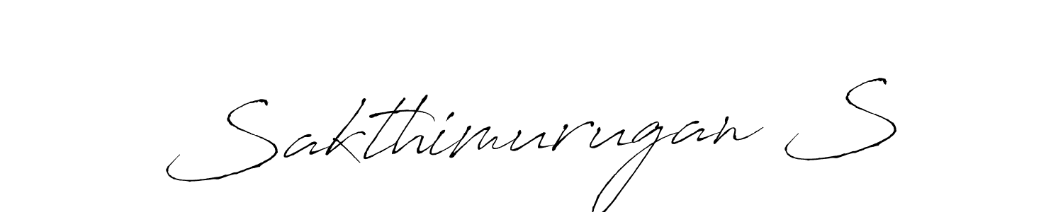 Sakthimurugan S stylish signature style. Best Handwritten Sign (Antro_Vectra) for my name. Handwritten Signature Collection Ideas for my name Sakthimurugan S. Sakthimurugan S signature style 6 images and pictures png