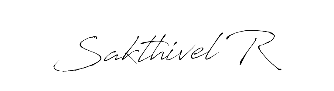 Make a beautiful signature design for name Sakthivel R. With this signature (Antro_Vectra) style, you can create a handwritten signature for free. Sakthivel R signature style 6 images and pictures png