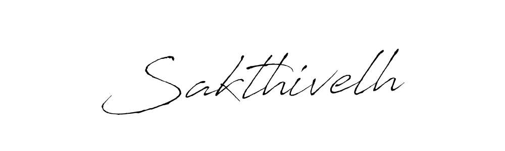 How to make Sakthivelh name signature. Use Antro_Vectra style for creating short signs online. This is the latest handwritten sign. Sakthivelh signature style 6 images and pictures png