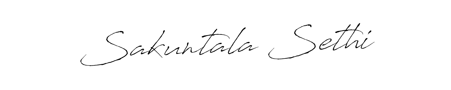 Also we have Sakuntala Sethi name is the best signature style. Create professional handwritten signature collection using Antro_Vectra autograph style. Sakuntala Sethi signature style 6 images and pictures png