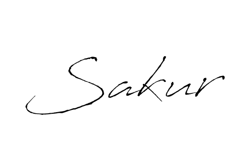 Sakur stylish signature style. Best Handwritten Sign (Antro_Vectra) for my name. Handwritten Signature Collection Ideas for my name Sakur. Sakur signature style 6 images and pictures png