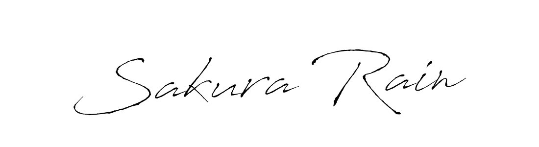 Create a beautiful signature design for name Sakura Rain. With this signature (Antro_Vectra) fonts, you can make a handwritten signature for free. Sakura Rain signature style 6 images and pictures png