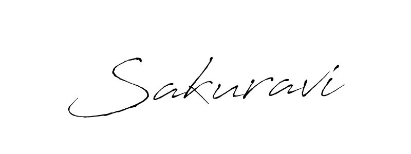 How to make Sakuravi signature? Antro_Vectra is a professional autograph style. Create handwritten signature for Sakuravi name. Sakuravi signature style 6 images and pictures png