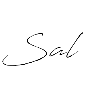 How to make Sal signature? Antro_Vectra is a professional autograph style. Create handwritten signature for Sal name. Sal signature style 6 images and pictures png