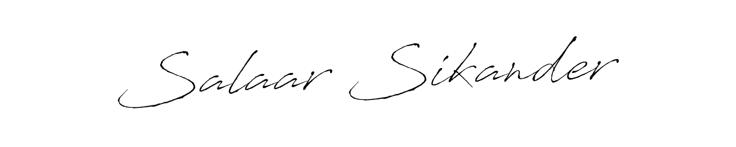 Also we have Salaar Sikander name is the best signature style. Create professional handwritten signature collection using Antro_Vectra autograph style. Salaar Sikander signature style 6 images and pictures png