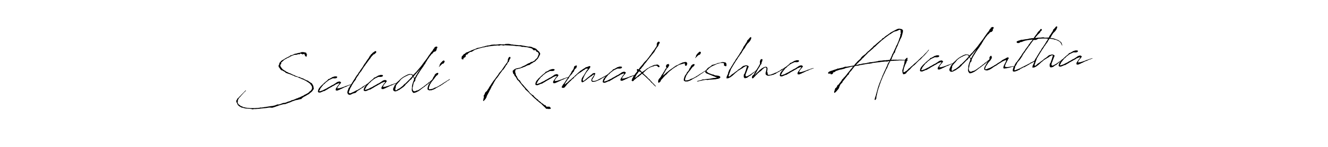 Antro_Vectra is a professional signature style that is perfect for those who want to add a touch of class to their signature. It is also a great choice for those who want to make their signature more unique. Get Saladi Ramakrishna Avadutha name to fancy signature for free. Saladi Ramakrishna Avadutha signature style 6 images and pictures png