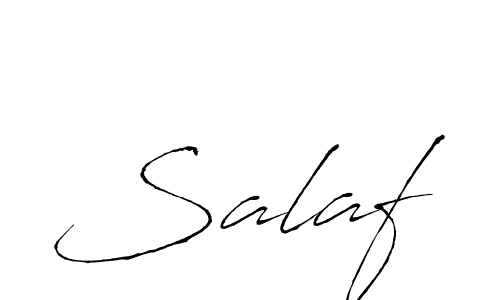 Make a beautiful signature design for name Salaf. With this signature (Antro_Vectra) style, you can create a handwritten signature for free. Salaf signature style 6 images and pictures png