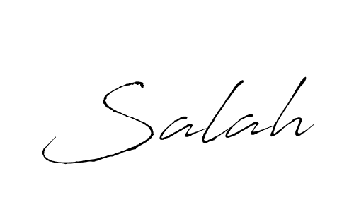 Make a beautiful signature design for name Salah. With this signature (Antro_Vectra) style, you can create a handwritten signature for free. Salah signature style 6 images and pictures png