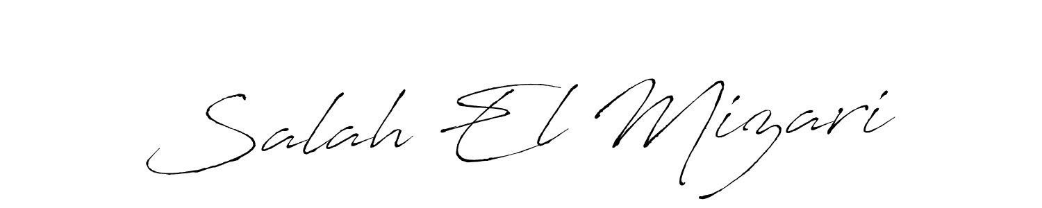 Design your own signature with our free online signature maker. With this signature software, you can create a handwritten (Antro_Vectra) signature for name Salah El Mizari. Salah El Mizari signature style 6 images and pictures png