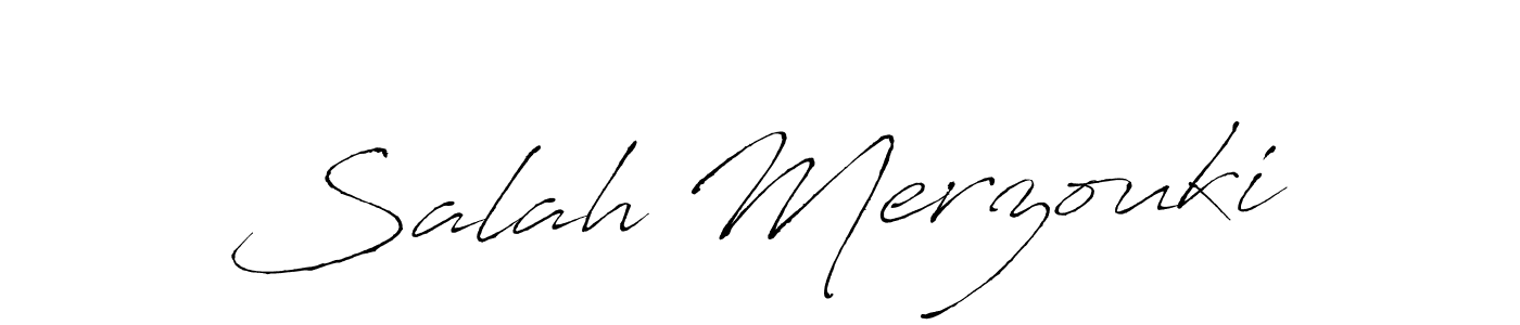 Create a beautiful signature design for name Salah Merzouki. With this signature (Antro_Vectra) fonts, you can make a handwritten signature for free. Salah Merzouki signature style 6 images and pictures png