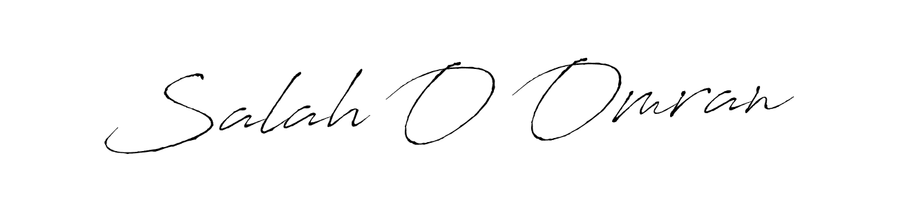 Design your own signature with our free online signature maker. With this signature software, you can create a handwritten (Antro_Vectra) signature for name Salah O Omran. Salah O Omran signature style 6 images and pictures png