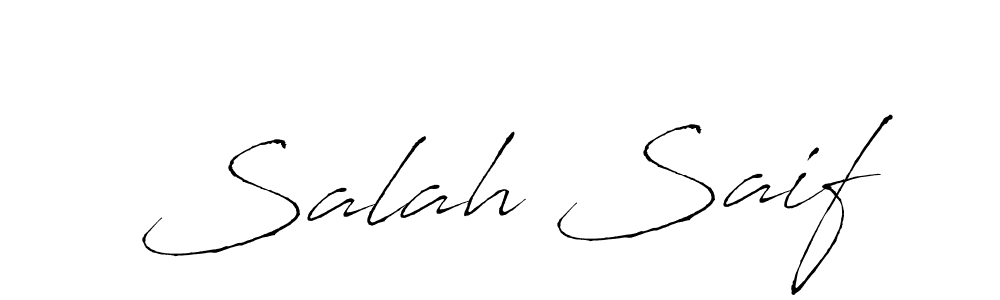 Make a beautiful signature design for name Salah Saif. With this signature (Antro_Vectra) style, you can create a handwritten signature for free. Salah Saif signature style 6 images and pictures png