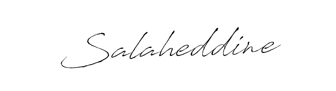 Design your own signature with our free online signature maker. With this signature software, you can create a handwritten (Antro_Vectra) signature for name Salaheddine. Salaheddine signature style 6 images and pictures png