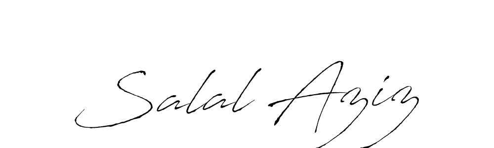 Make a beautiful signature design for name Salal Aziz. With this signature (Antro_Vectra) style, you can create a handwritten signature for free. Salal Aziz signature style 6 images and pictures png