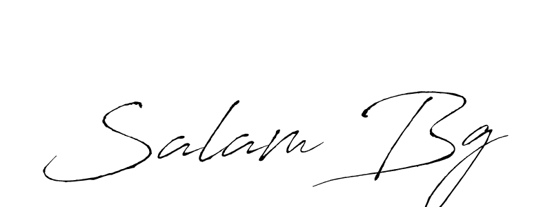 Make a beautiful signature design for name Salam Bg. With this signature (Antro_Vectra) style, you can create a handwritten signature for free. Salam Bg signature style 6 images and pictures png