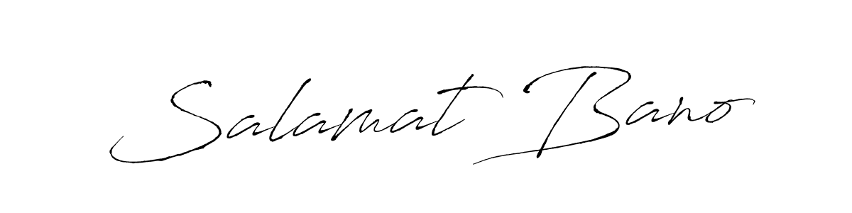 if you are searching for the best signature style for your name Salamat Bano. so please give up your signature search. here we have designed multiple signature styles  using Antro_Vectra. Salamat Bano signature style 6 images and pictures png