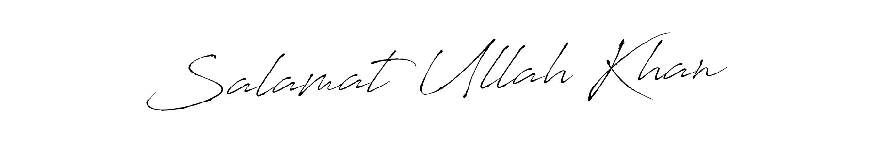 Make a short Salamat Ullah Khan signature style. Manage your documents anywhere anytime using Antro_Vectra. Create and add eSignatures, submit forms, share and send files easily. Salamat Ullah Khan signature style 6 images and pictures png