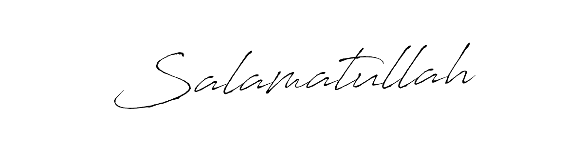 How to make Salamatullah signature? Antro_Vectra is a professional autograph style. Create handwritten signature for Salamatullah name. Salamatullah signature style 6 images and pictures png