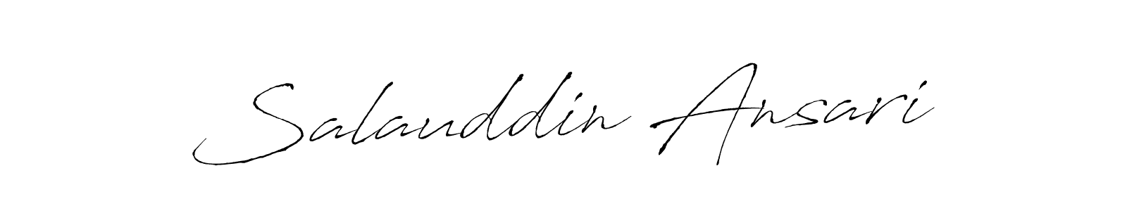 Make a beautiful signature design for name Salauddin Ansari. With this signature (Antro_Vectra) style, you can create a handwritten signature for free. Salauddin Ansari signature style 6 images and pictures png