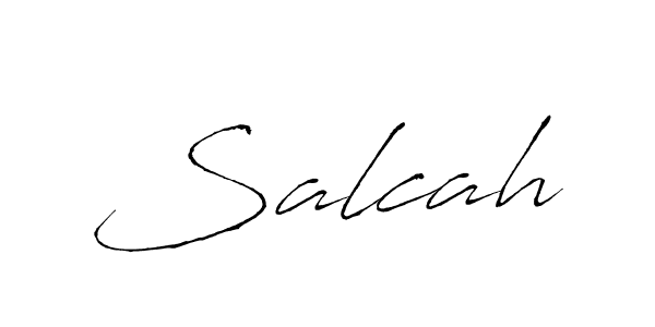 Salcah stylish signature style. Best Handwritten Sign (Antro_Vectra) for my name. Handwritten Signature Collection Ideas for my name Salcah. Salcah signature style 6 images and pictures png