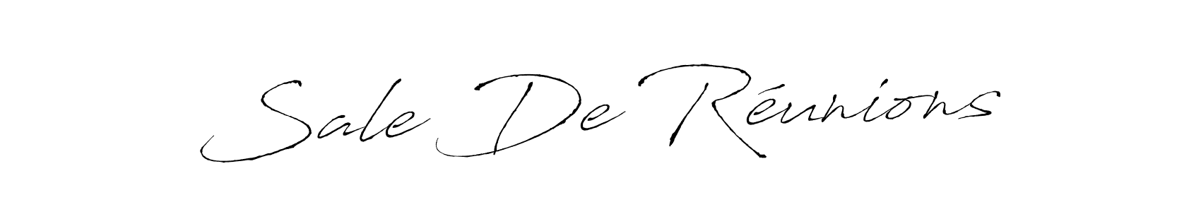 How to make Sale De Réunions name signature. Use Antro_Vectra style for creating short signs online. This is the latest handwritten sign. Sale De Réunions signature style 6 images and pictures png