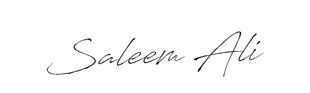 Make a beautiful signature design for name Saleem Ali. With this signature (Antro_Vectra) style, you can create a handwritten signature for free. Saleem Ali signature style 6 images and pictures png