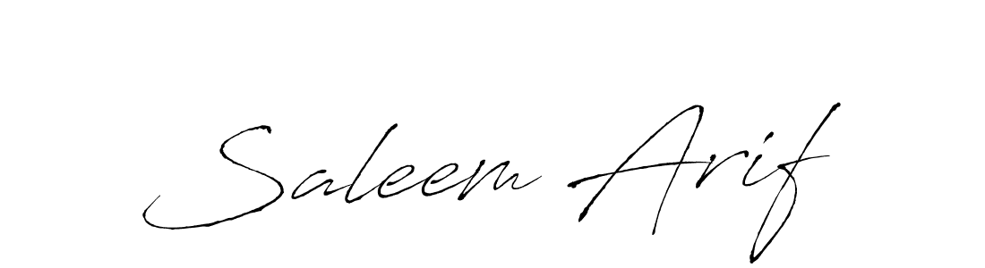 Also You can easily find your signature by using the search form. We will create Saleem Arif name handwritten signature images for you free of cost using Antro_Vectra sign style. Saleem Arif signature style 6 images and pictures png