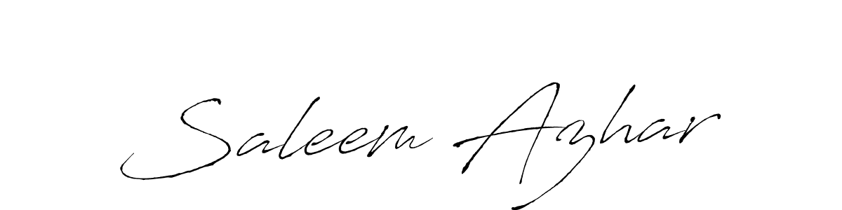 Make a beautiful signature design for name Saleem Azhar. Use this online signature maker to create a handwritten signature for free. Saleem Azhar signature style 6 images and pictures png