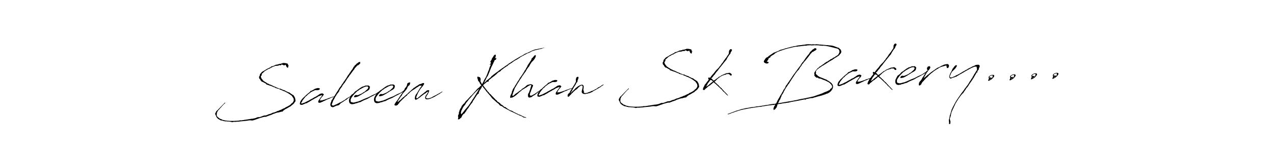 How to make Saleem Khan Sk Bakery.... name signature. Use Antro_Vectra style for creating short signs online. This is the latest handwritten sign. Saleem Khan Sk Bakery.... signature style 6 images and pictures png