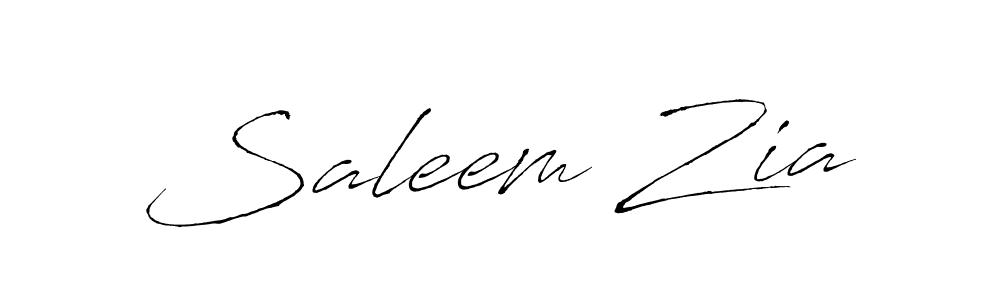 Use a signature maker to create a handwritten signature online. With this signature software, you can design (Antro_Vectra) your own signature for name Saleem Zia. Saleem Zia signature style 6 images and pictures png