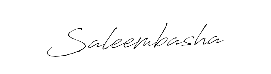 Use a signature maker to create a handwritten signature online. With this signature software, you can design (Antro_Vectra) your own signature for name Saleembasha. Saleembasha signature style 6 images and pictures png