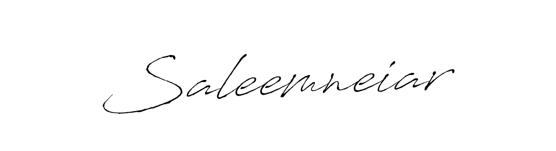 Make a beautiful signature design for name Saleemneiar. With this signature (Antro_Vectra) style, you can create a handwritten signature for free. Saleemneiar signature style 6 images and pictures png