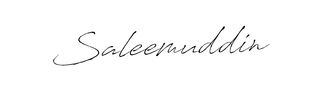 Create a beautiful signature design for name Saleemuddin. With this signature (Antro_Vectra) fonts, you can make a handwritten signature for free. Saleemuddin signature style 6 images and pictures png