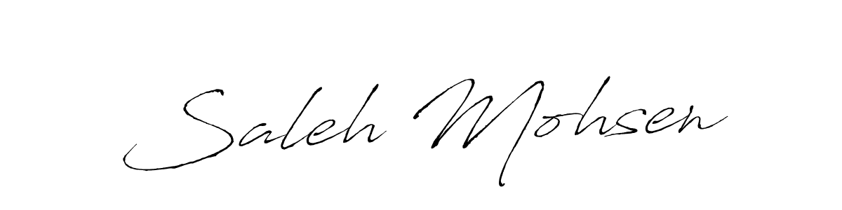 Also You can easily find your signature by using the search form. We will create Saleh Mohsen name handwritten signature images for you free of cost using Antro_Vectra sign style. Saleh Mohsen signature style 6 images and pictures png