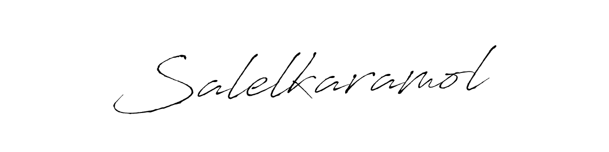 How to make Salelkaramol name signature. Use Antro_Vectra style for creating short signs online. This is the latest handwritten sign. Salelkaramol signature style 6 images and pictures png