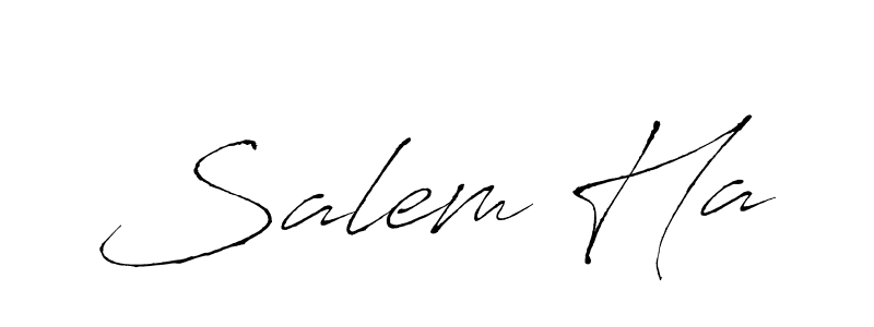 Salem Ha stylish signature style. Best Handwritten Sign (Antro_Vectra) for my name. Handwritten Signature Collection Ideas for my name Salem Ha. Salem Ha signature style 6 images and pictures png