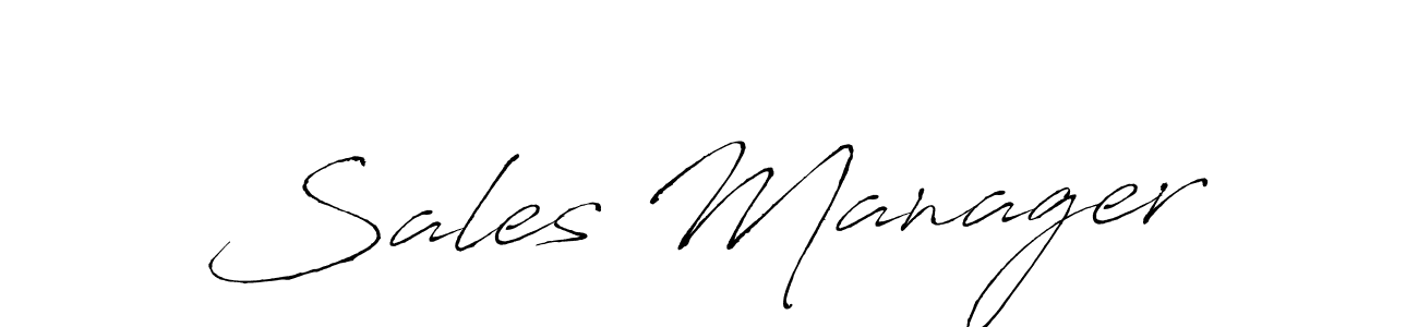 Design your own signature with our free online signature maker. With this signature software, you can create a handwritten (Antro_Vectra) signature for name Sales Manager. Sales Manager signature style 6 images and pictures png