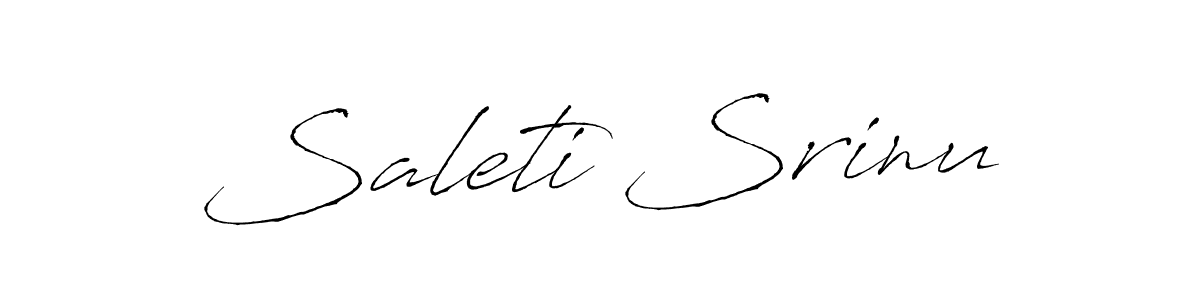 Also You can easily find your signature by using the search form. We will create Saleti Srinu name handwritten signature images for you free of cost using Antro_Vectra sign style. Saleti Srinu signature style 6 images and pictures png
