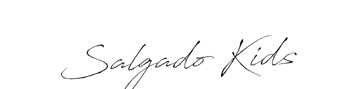 Design your own signature with our free online signature maker. With this signature software, you can create a handwritten (Antro_Vectra) signature for name Salgado Kids. Salgado Kids signature style 6 images and pictures png