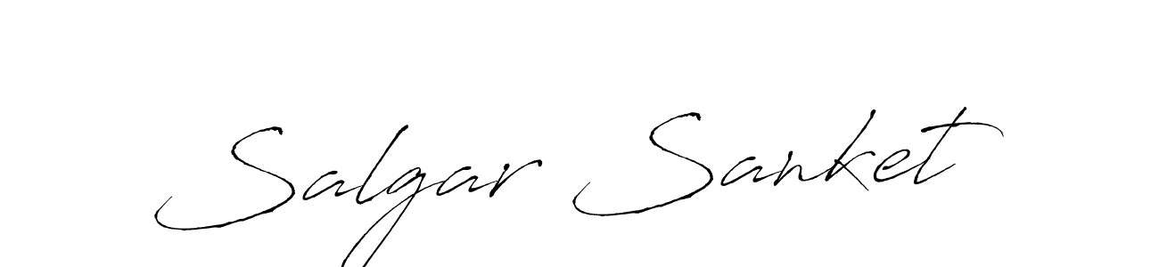 Create a beautiful signature design for name Salgar Sanket. With this signature (Antro_Vectra) fonts, you can make a handwritten signature for free. Salgar Sanket signature style 6 images and pictures png