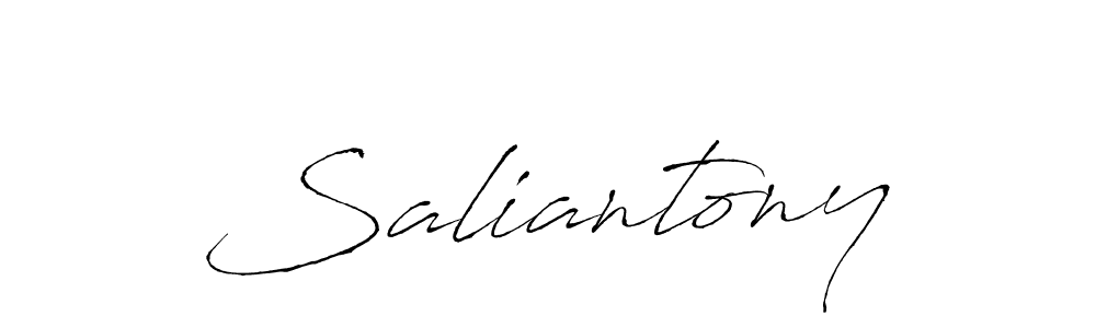 Make a beautiful signature design for name Saliantony. With this signature (Antro_Vectra) style, you can create a handwritten signature for free. Saliantony signature style 6 images and pictures png
