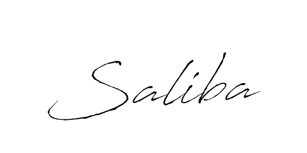 Design your own signature with our free online signature maker. With this signature software, you can create a handwritten (Antro_Vectra) signature for name Saliba. Saliba signature style 6 images and pictures png