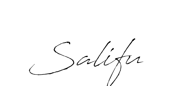 You should practise on your own different ways (Antro_Vectra) to write your name (Salifu) in signature. don't let someone else do it for you. Salifu signature style 6 images and pictures png