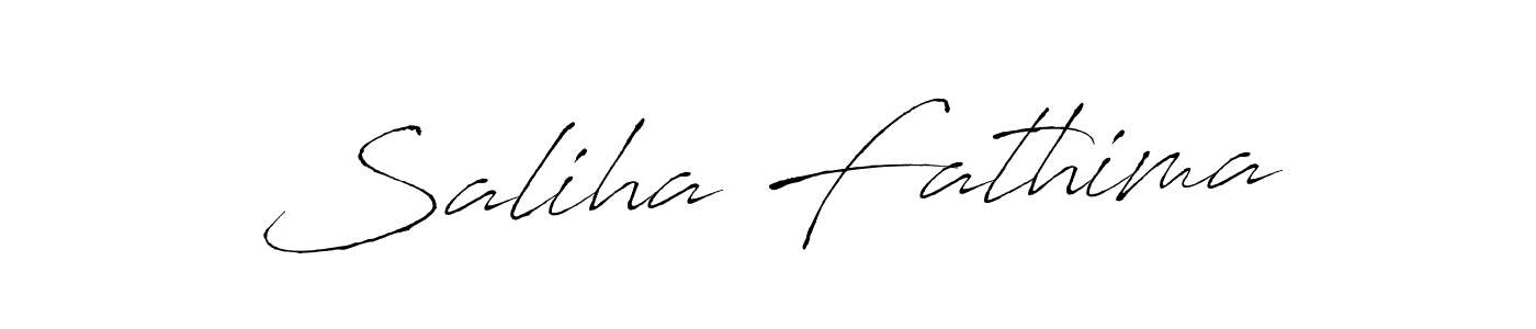 Also we have Saliha Fathima name is the best signature style. Create professional handwritten signature collection using Antro_Vectra autograph style. Saliha Fathima signature style 6 images and pictures png