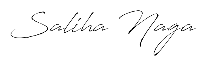 Create an unforgettable impression when signing with Saliha Naga name styled in Antro_Vectra typography. 100% free online generator. Saliha Naga signature style 6 images and pictures png